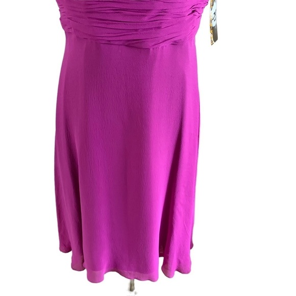 Donna Rico 100% Silk Lining Exposed Back High Waist Dress Size 8 - Picture 7 of 11